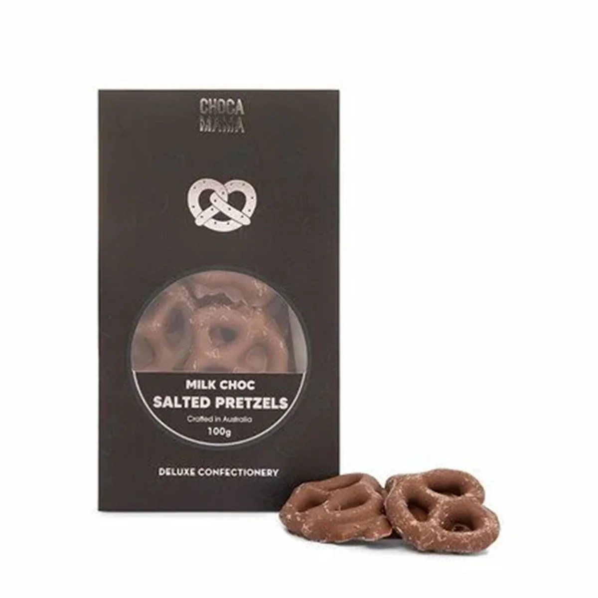Salted Pretzels Milk Chocolate 100g - Chocomama