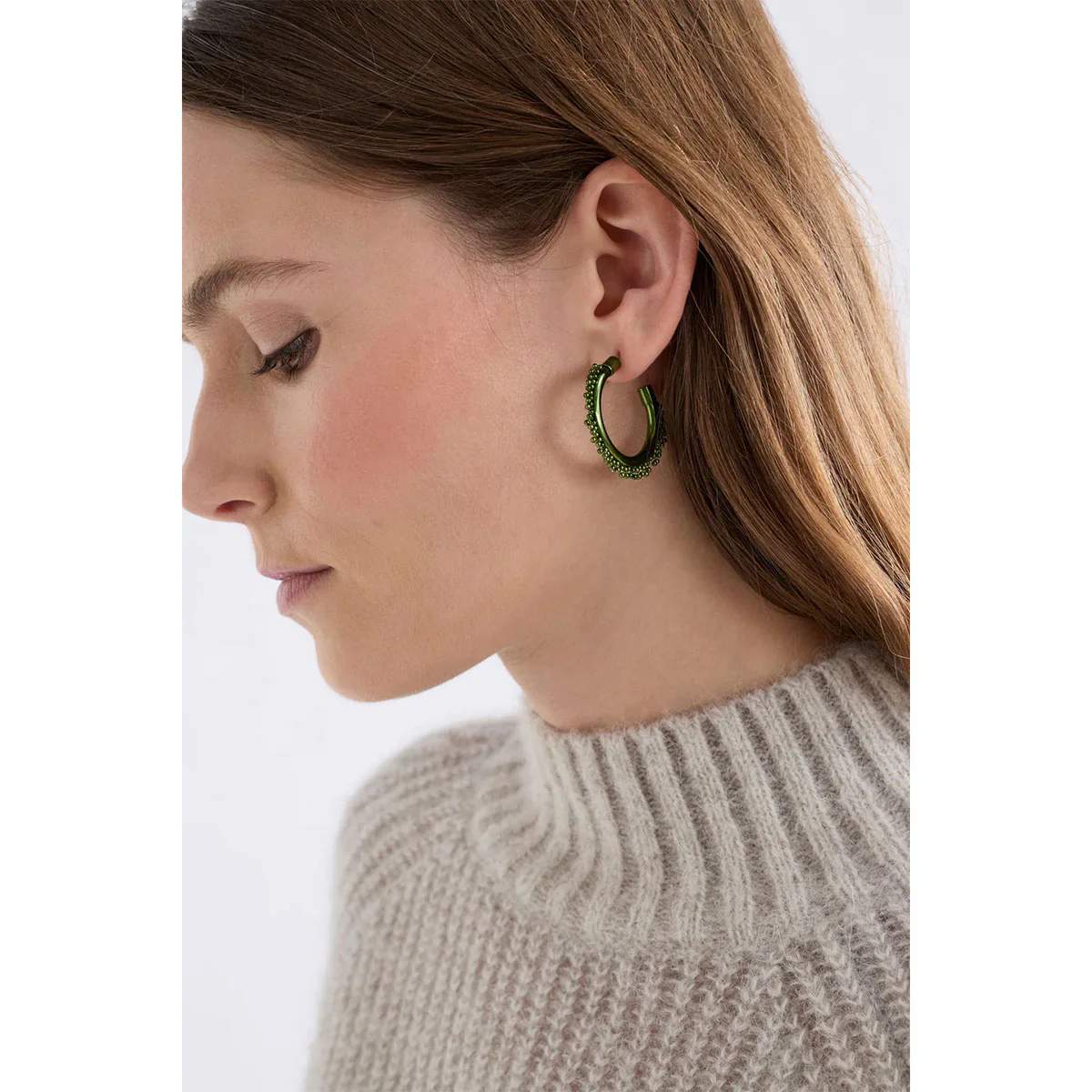 Satta Hoop Earring Navy - Elk Accessories - Image 2