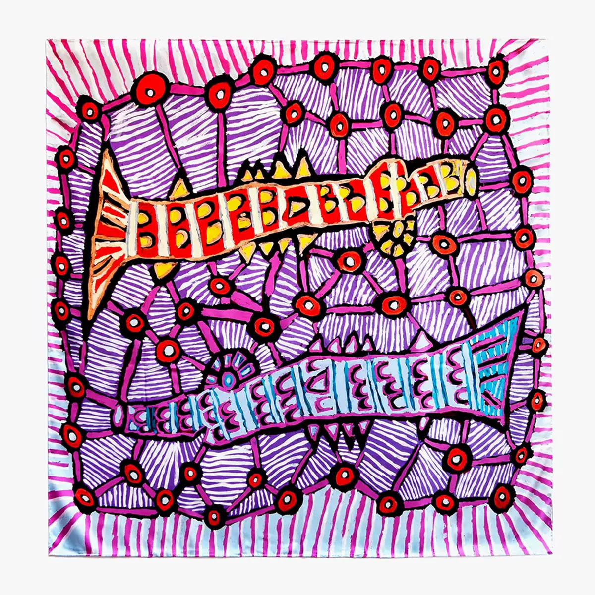 Scarf Barramundi Annette Lormada - One of Twelve