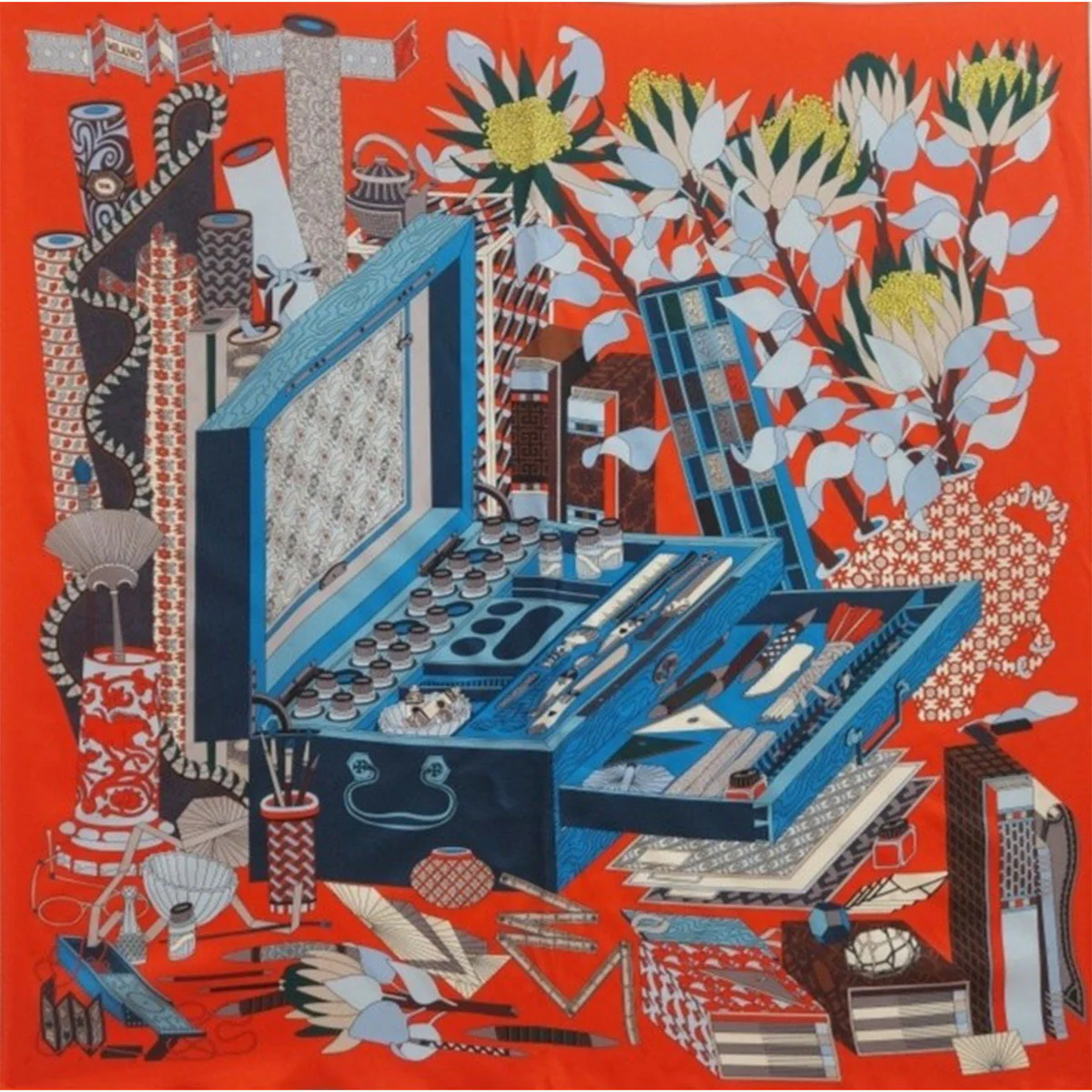 Scarf Buyeo Taebi 90 Carre - Leemisun Textile Art Co