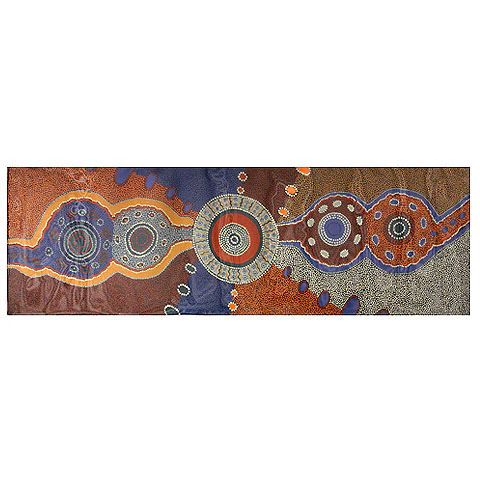 Scarf Norman Cox Kanga Story Rust - Outstations - Image 2