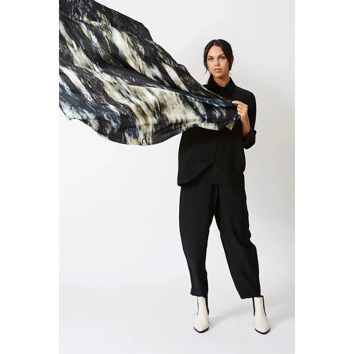 Scarf Stoney Gum Silk Scarf 180cm x 100cm - Ngali