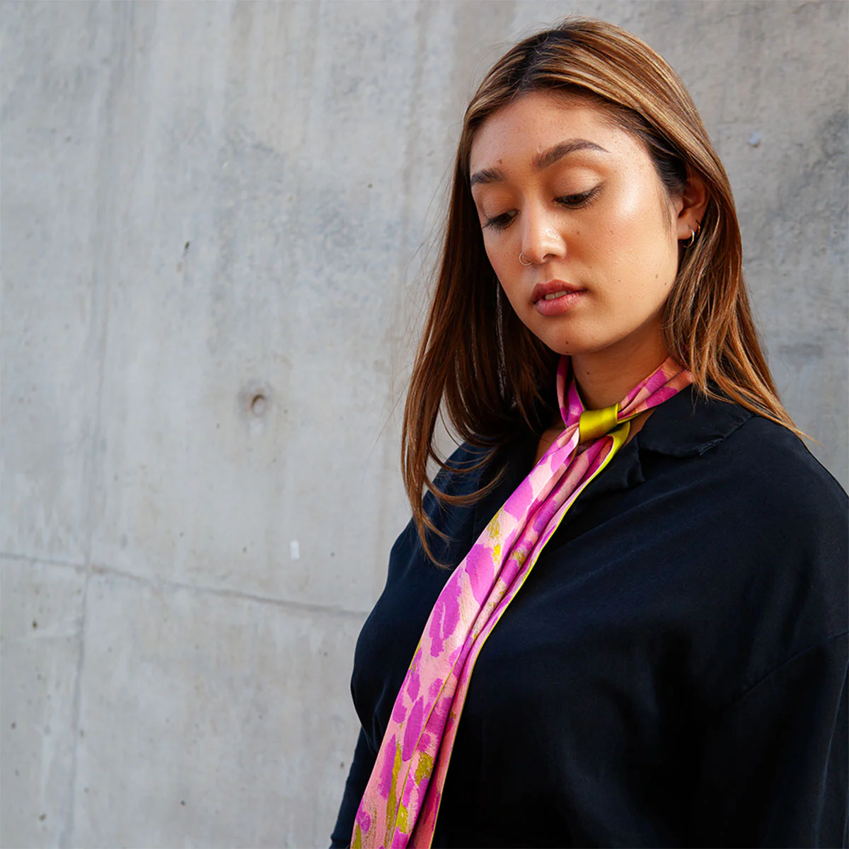 Scarf Twilly Wind Blowing Rosie Tarku King - One of Twelve - Image 2