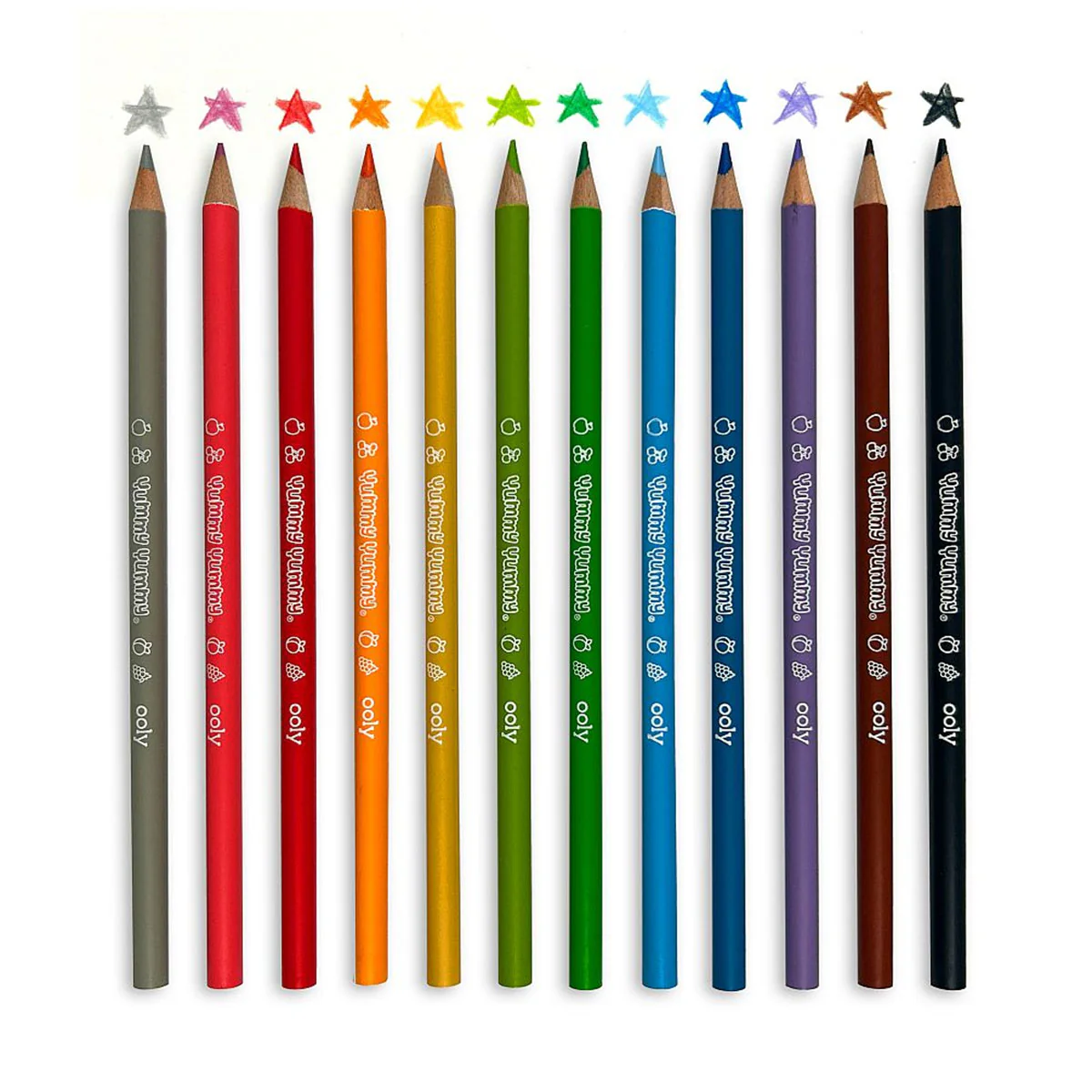 Scented Pencils Yummy Fruit 12 Pack - Bobangles - Image 2
