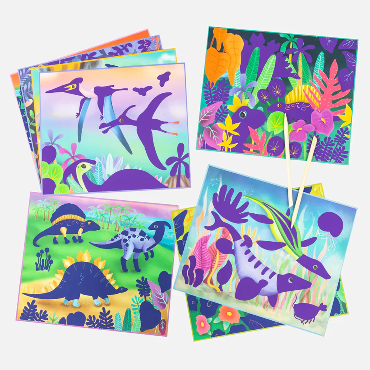 Scratch Art Dinosaurs - Tiger Tribe - Image 3
