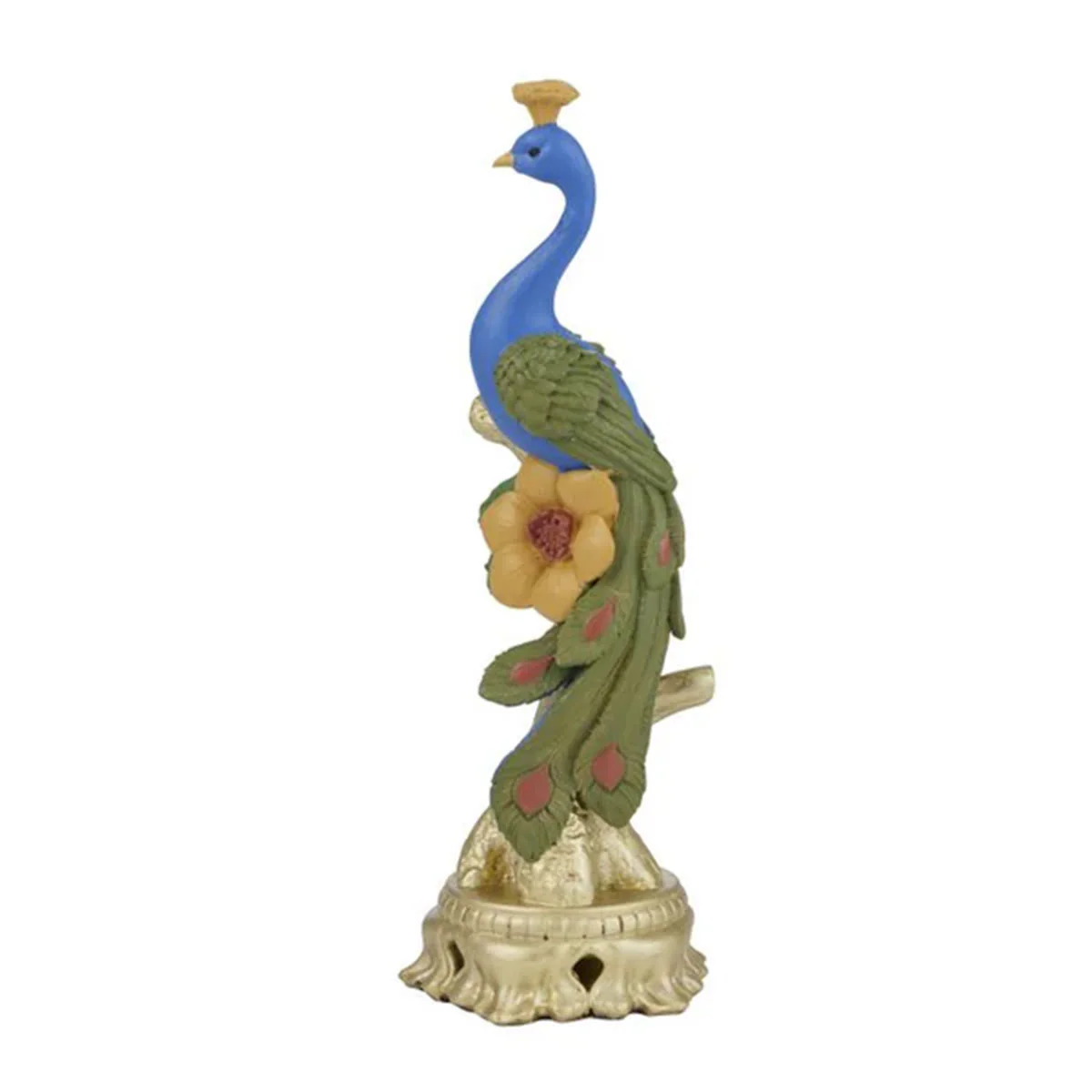 Sculpture Resin Peacock Pearl - Coast to Coast