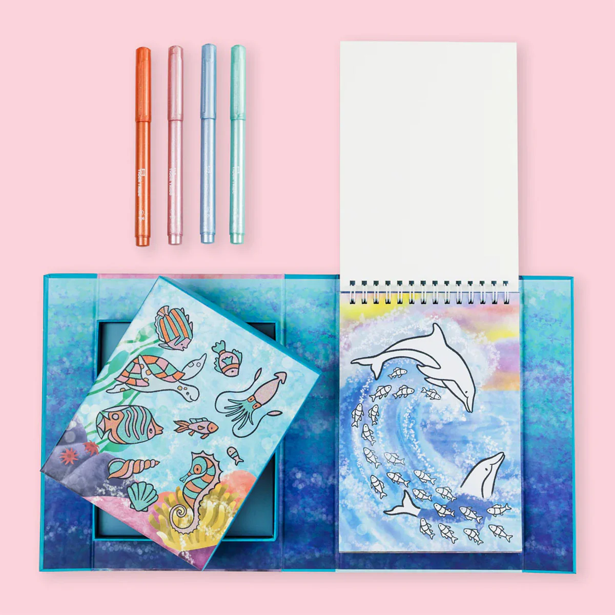 Shimmer Colouring Set Sea Life - Tiger Tribe - Image 2