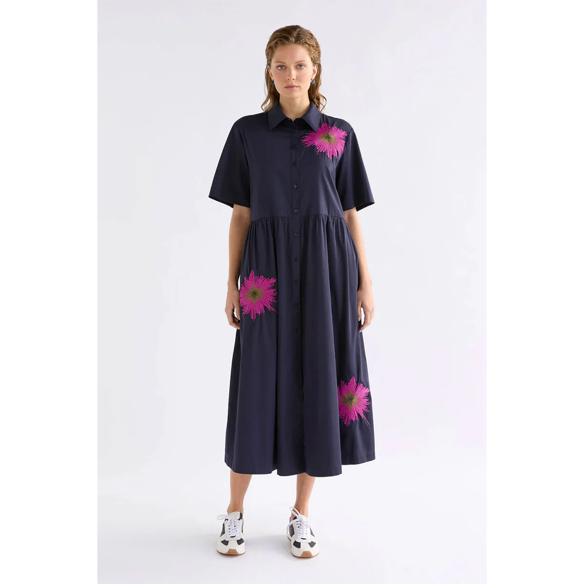 Shirt Dress Eiren New Navy/Fuchsia - Elk Accessories - Image 2