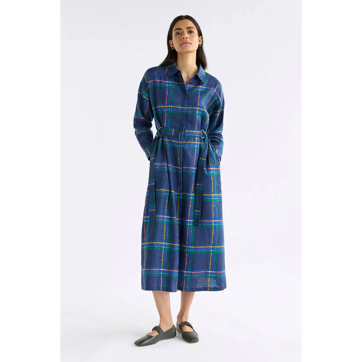Shirt Dress Paimo Elba Check - Elk - Image 2