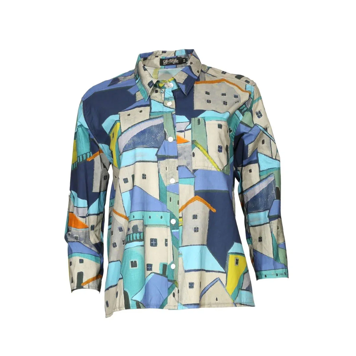 Shirt Pueblito Blue Cotton - Olga de Polga