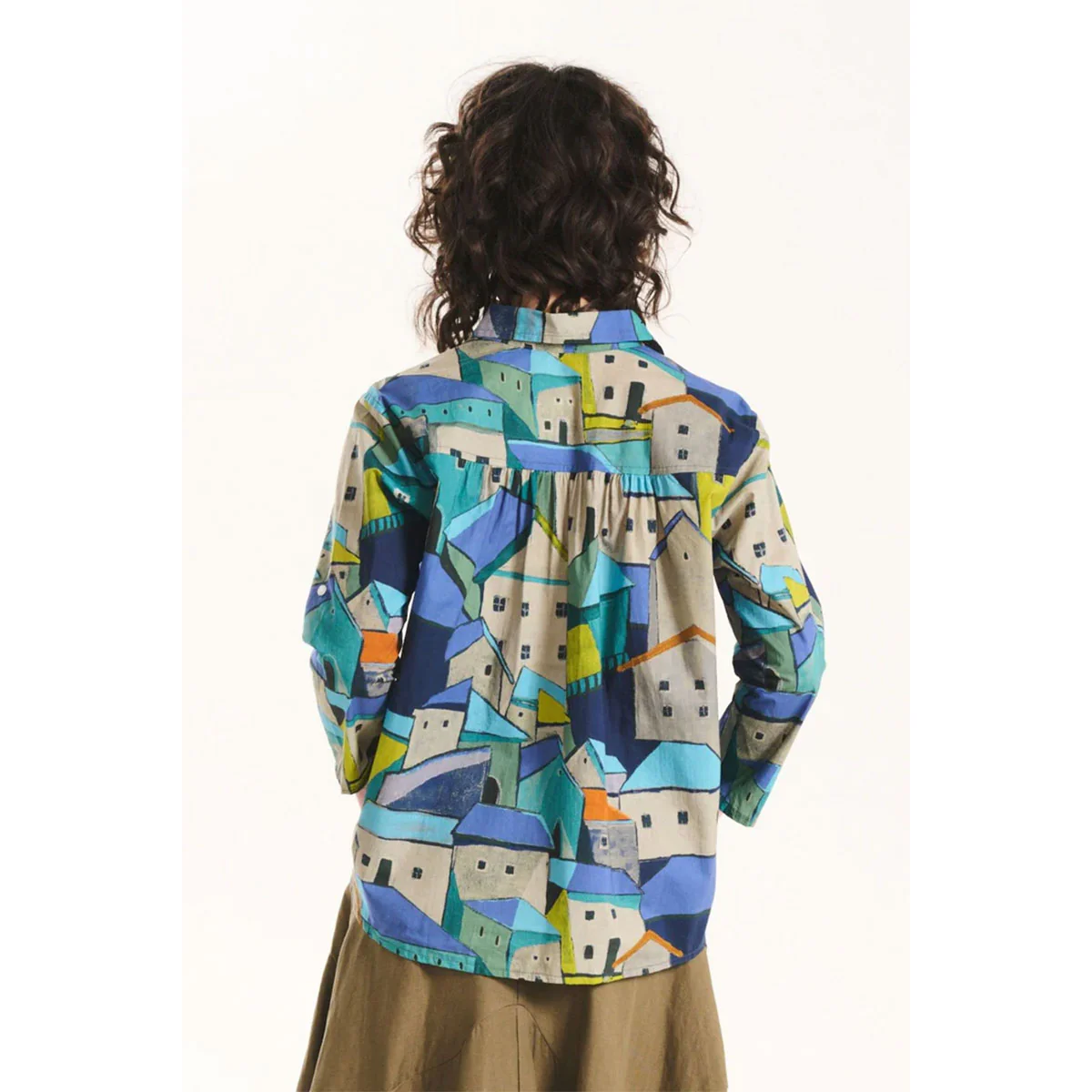 Shirt Pueblito Blue Cotton - Olga de Polga - Image 3