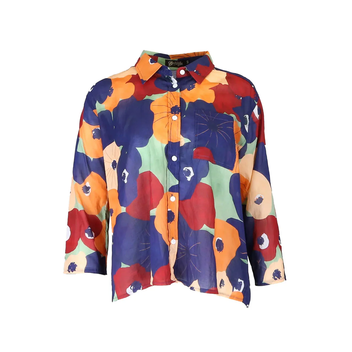 Shirt Zahara Peach Cotton Voile - Olga de Polga
