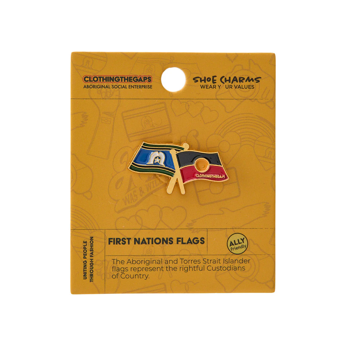 Shoe Charm First Nations Flags - Clothing the Gaps