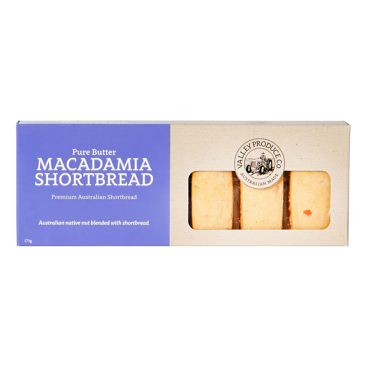 Shortbread Macadamia 175g - Valley Produce Co