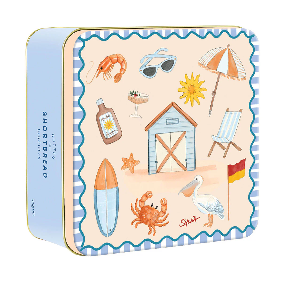 Shortbread Tin Aussie Beach 180g - Gourmet Brands