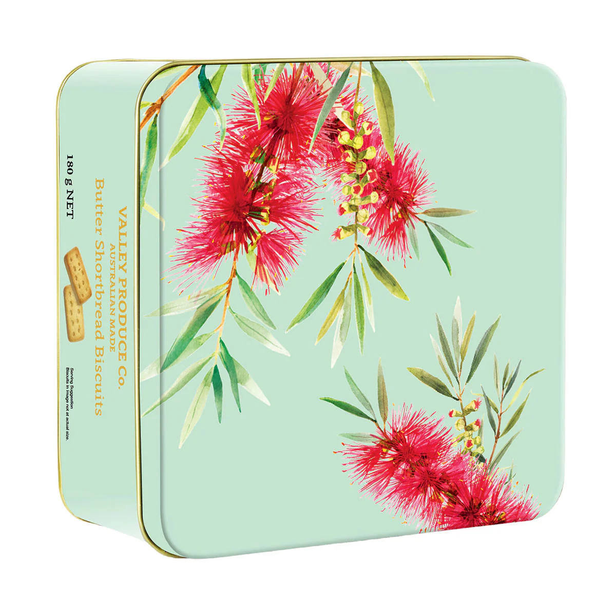 Shortbread Tin Bottlebrush 180g - Gourmet Brands