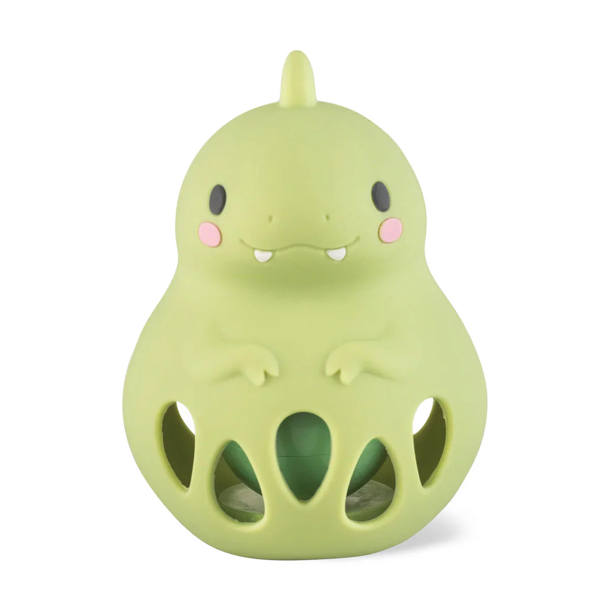Silicone Rattle Dinosaur - Tiger Tribe