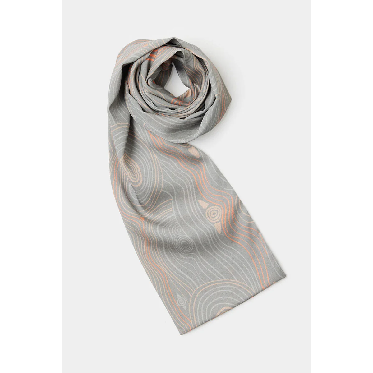Silk Scarf Murrandi Cream 130cm x 15cm - Ngali