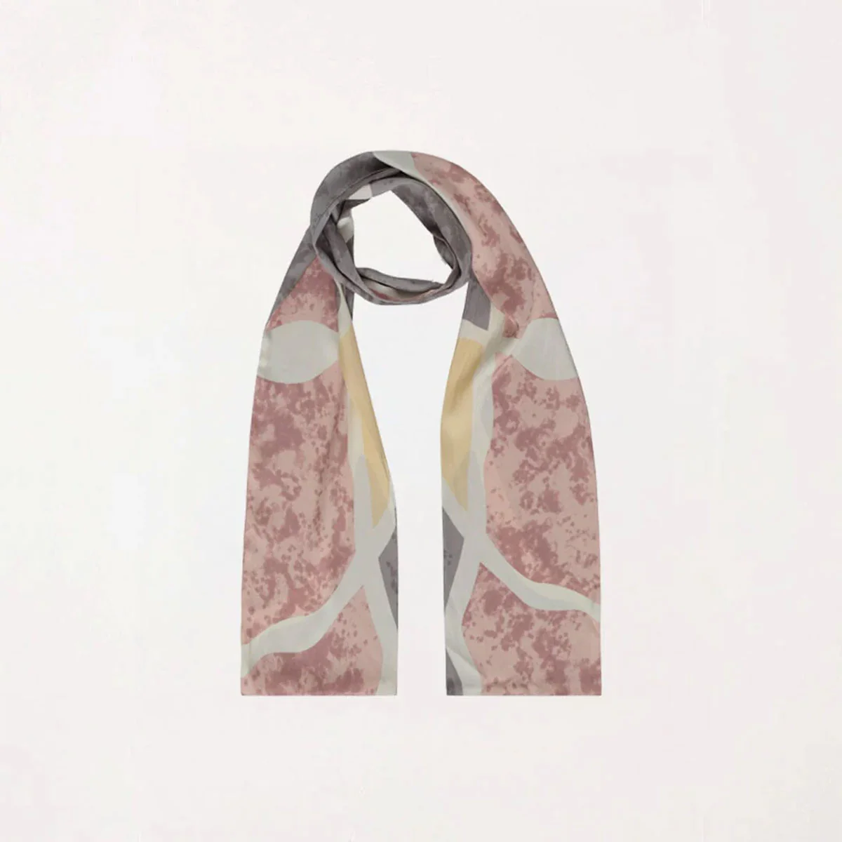 Silk Scarf Wanderings 145cm x 15cm - Ngali