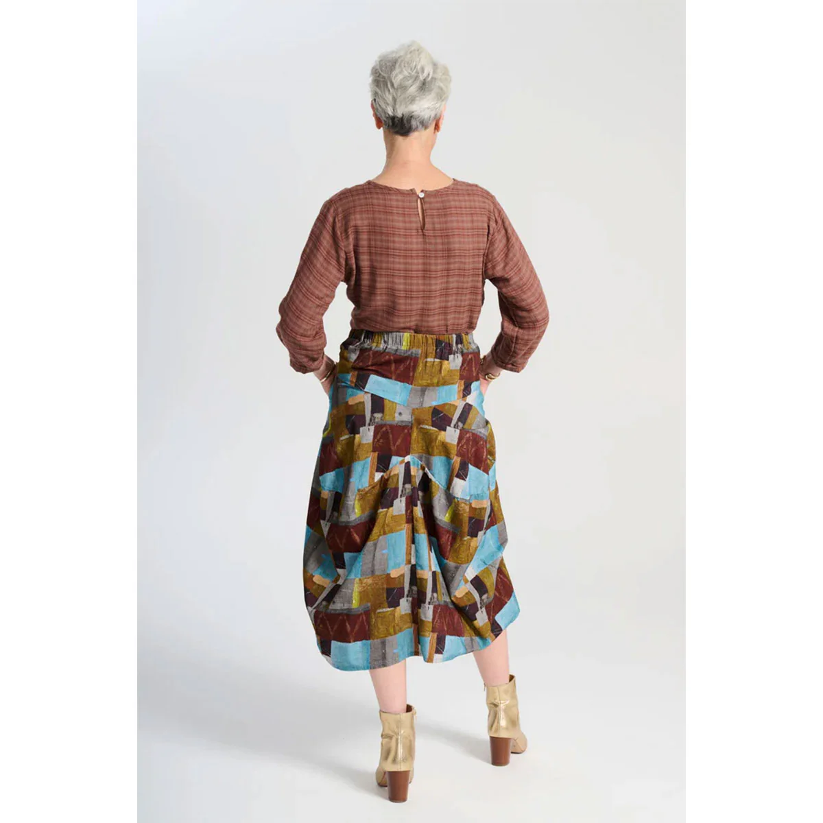 Skirt Kismet Milwaukee Azure Fine Cord - Olga De Polga - Image 3