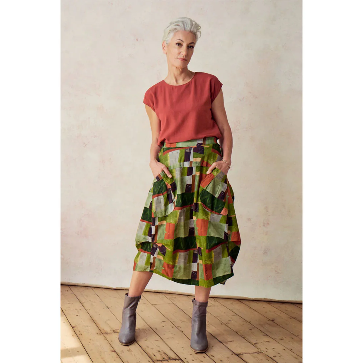 Skirt Kismet Milwaukee Sage Fine Cord - Olga De Polga - Image 2