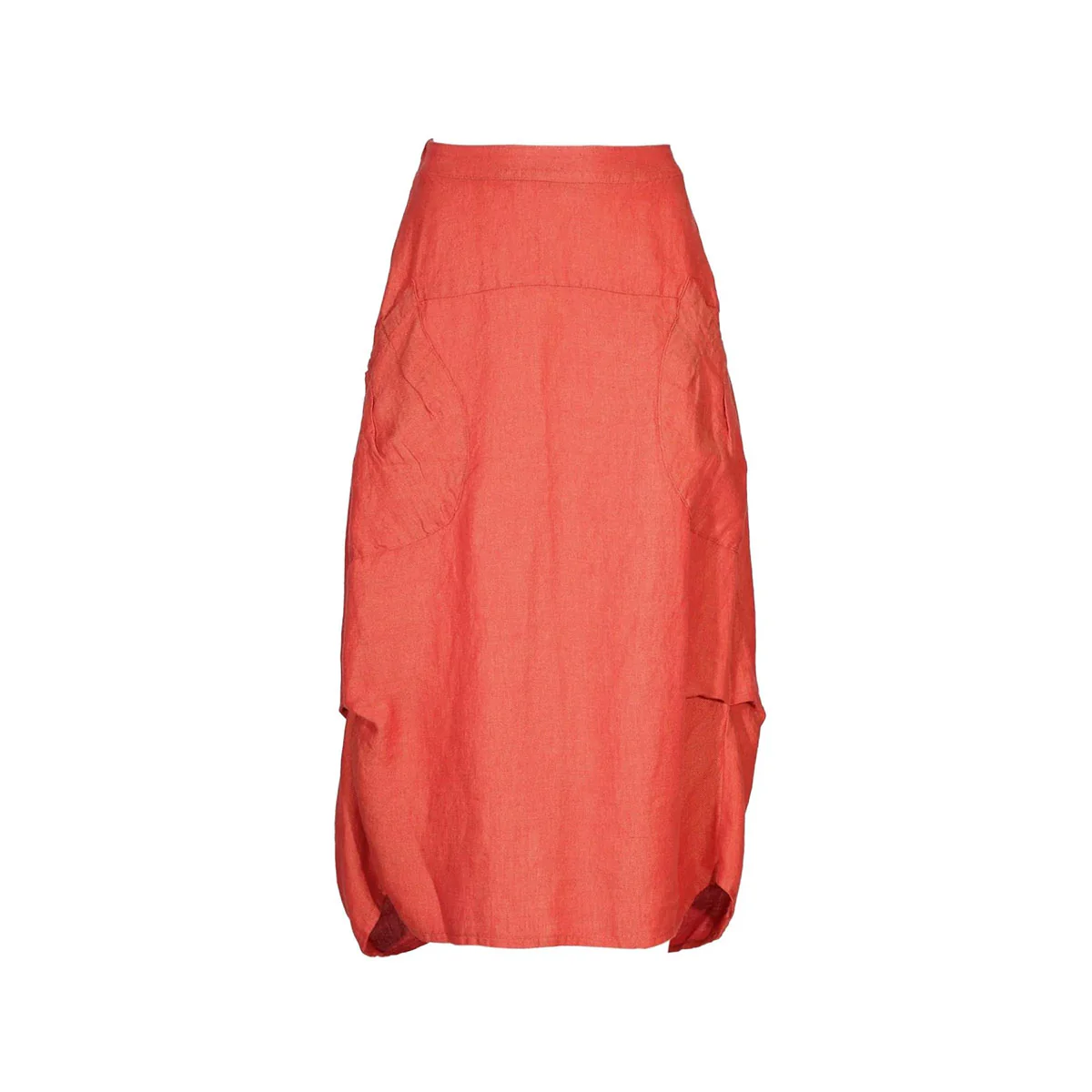Skirt Milwaukee Alta Luxe Tamarillo Linen - Olga de Polga