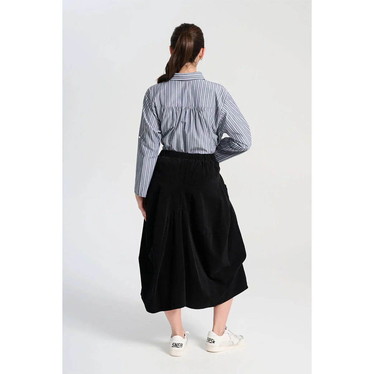 Skirt Milwaukee Marlowe Black Fine Cord - Olga De Polga - Image 3