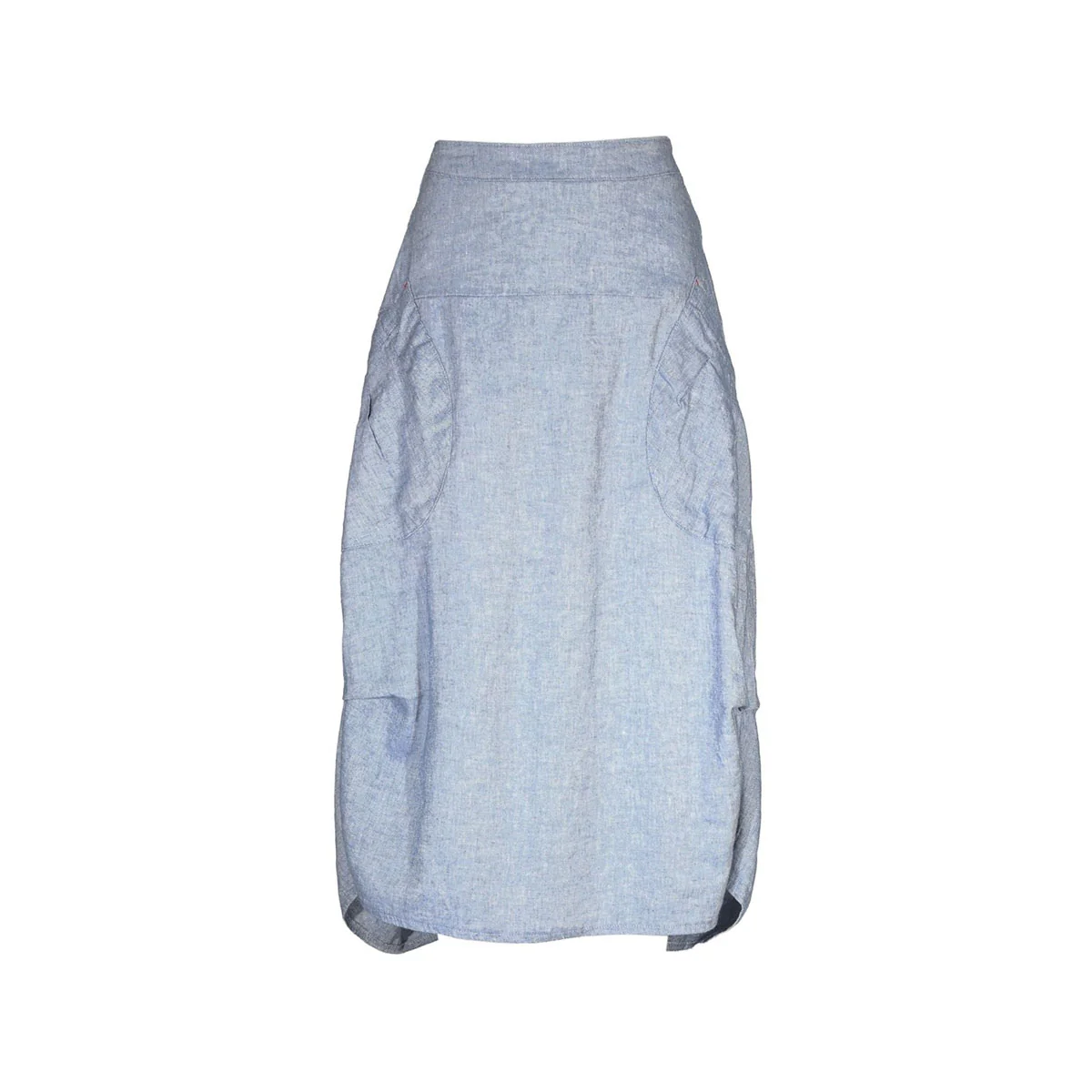 Skirt Milwaukee Venice Beach Denim Blue Linen - Olga de Polga