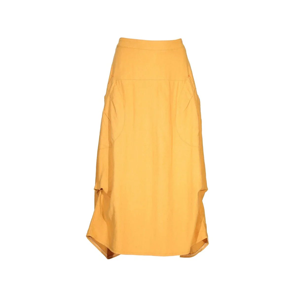 Skirt Milwaukee Weir Mustard Linen/Cotton - Olga de Polga
