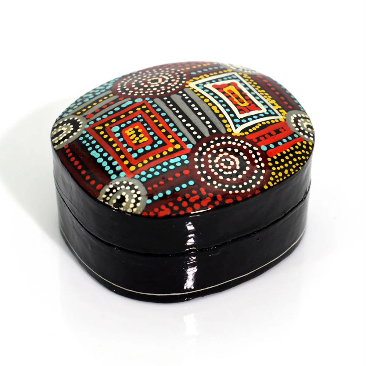 Small Box 3.5x7x8cm Mary Napangardi Brown