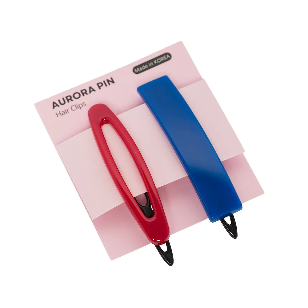 Snap Hair Clips 2 Pack Assorted Colours - Viapin