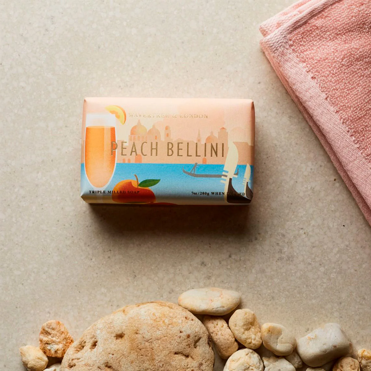 Soap Peach Bellini 200g - Wavertree and London - Image 3