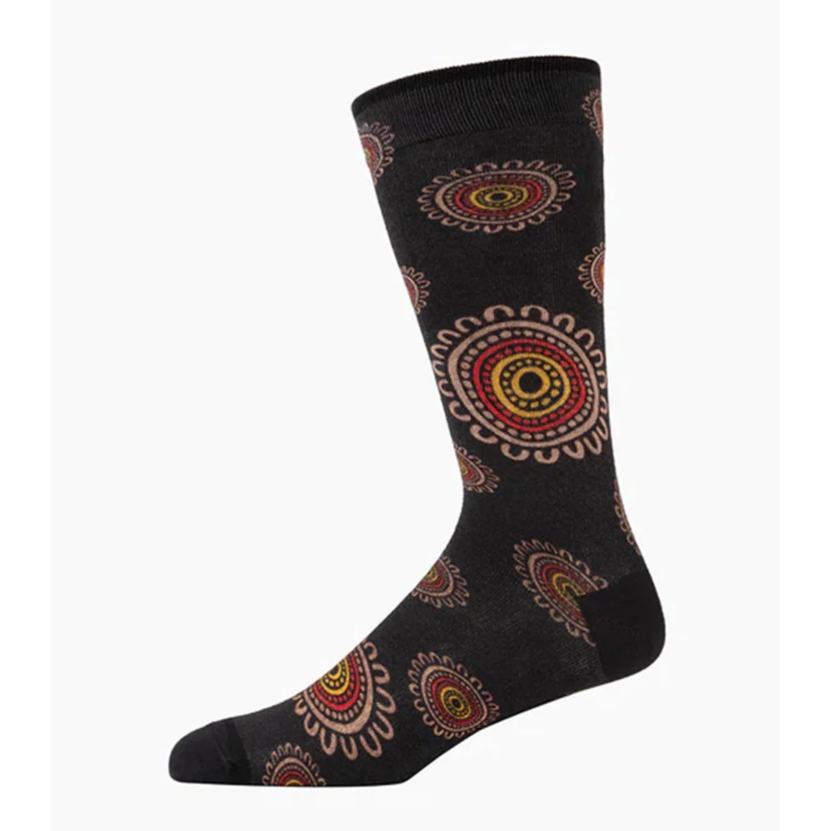 Sock Campfire Black Bamboo M7-11 - Pussyfoot Socks