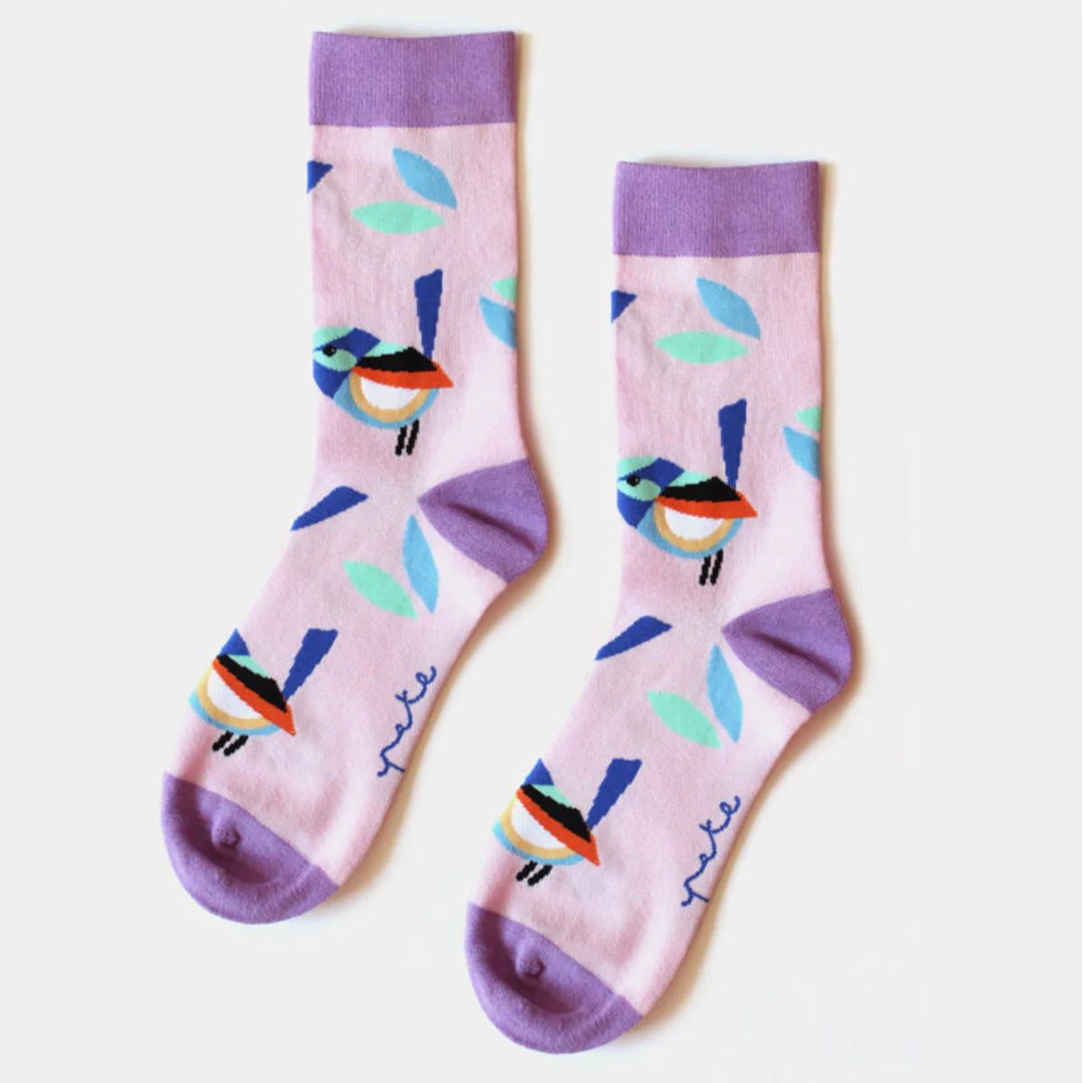 Sock Sole Mate Fairy Wren Pete Cromer - Wilmot Harvey