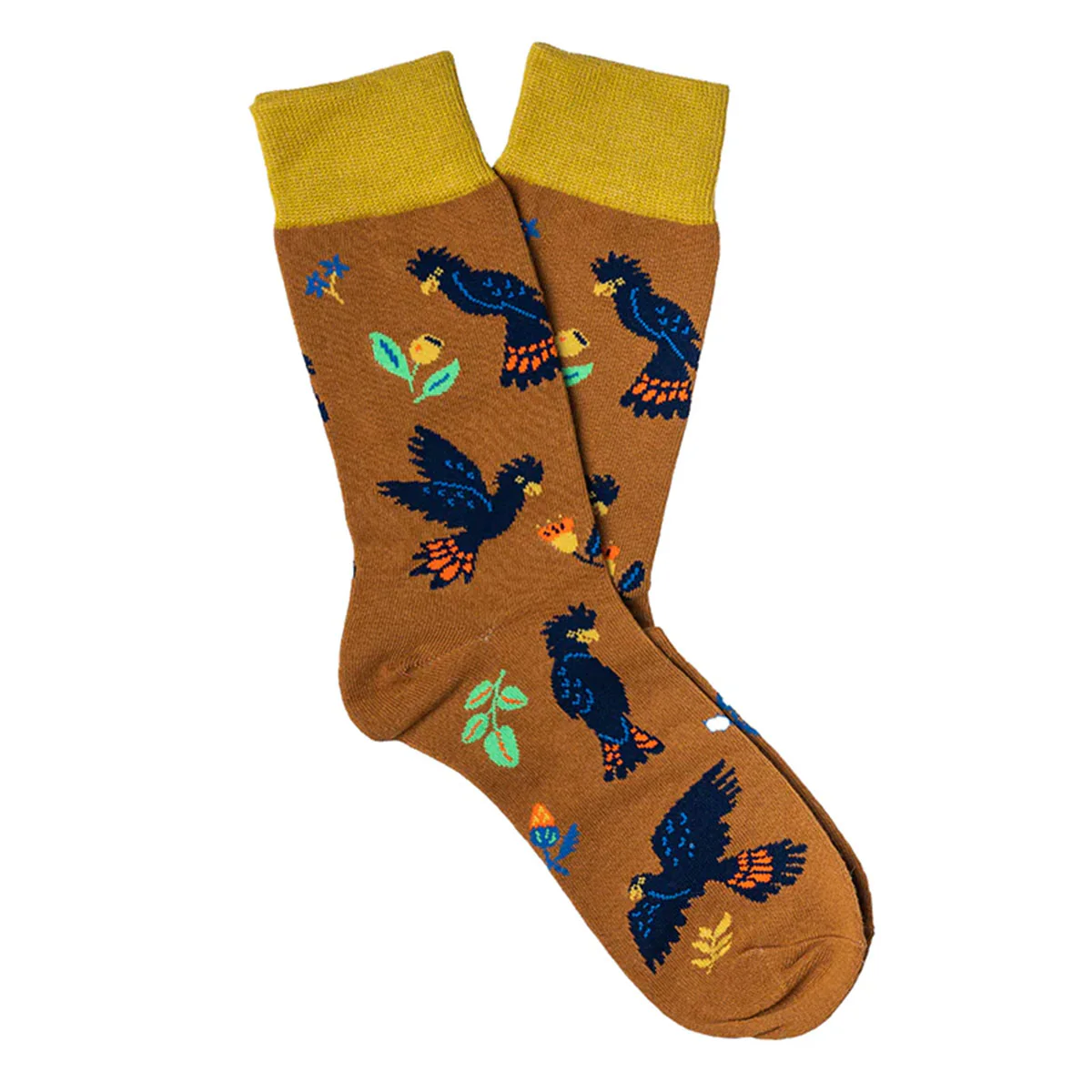 Socks Black Cockatoos Medium - Capital Socks