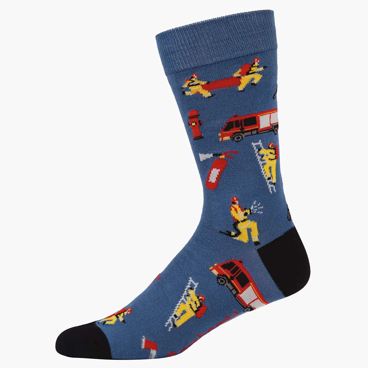 Socks Fire Fighter Blue Bamboo M7-11 - Pussyfoot Socks