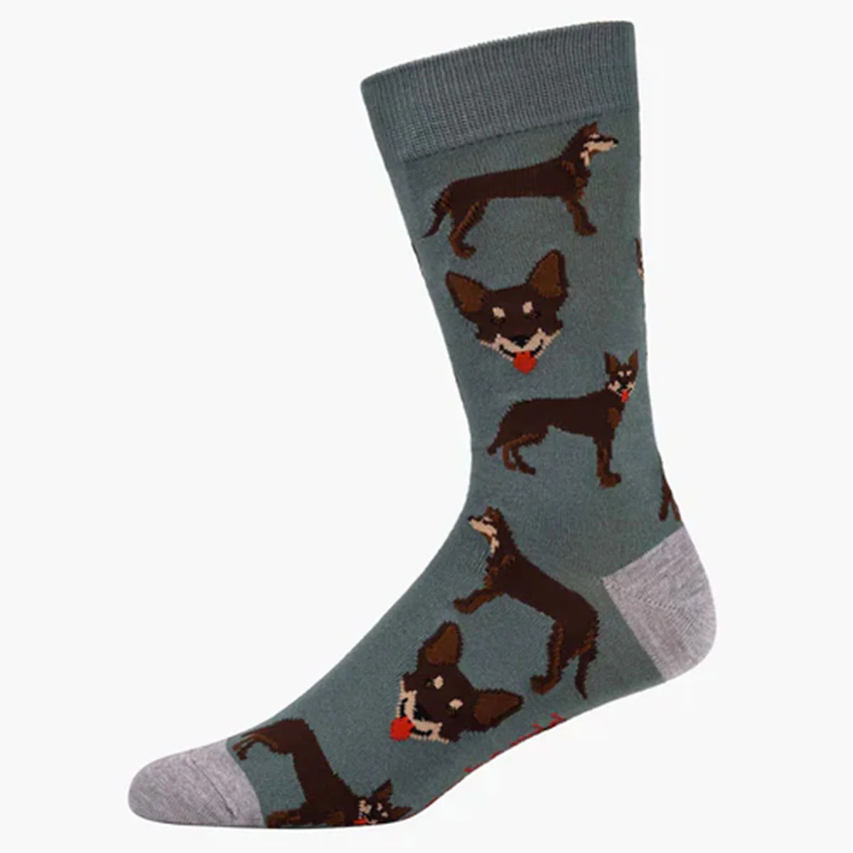 Socks Kelpie Khaki Bamboo M7-11 - Pussyfoot Socks