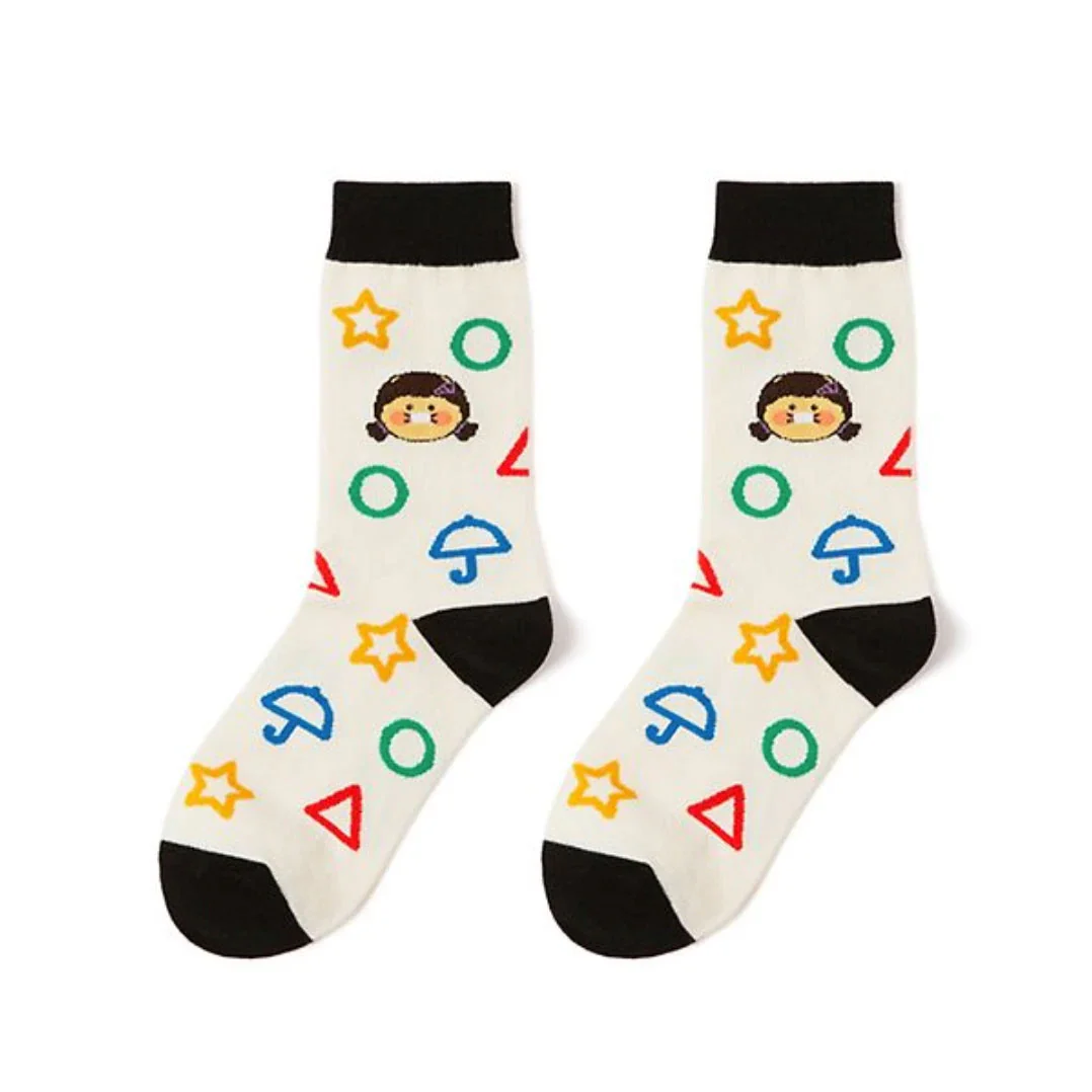 Socks Patern Netflix Squid Game x Kakao friends Choonsik - Kakao Corporation