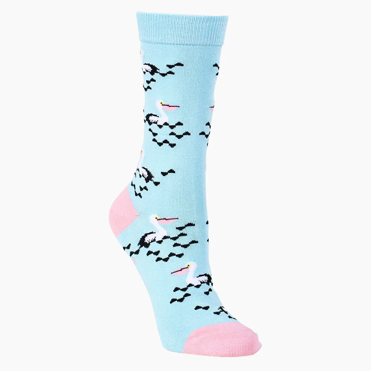 Socks Pelican Blue Bamboo W2-8 - Pussyfoot Socks