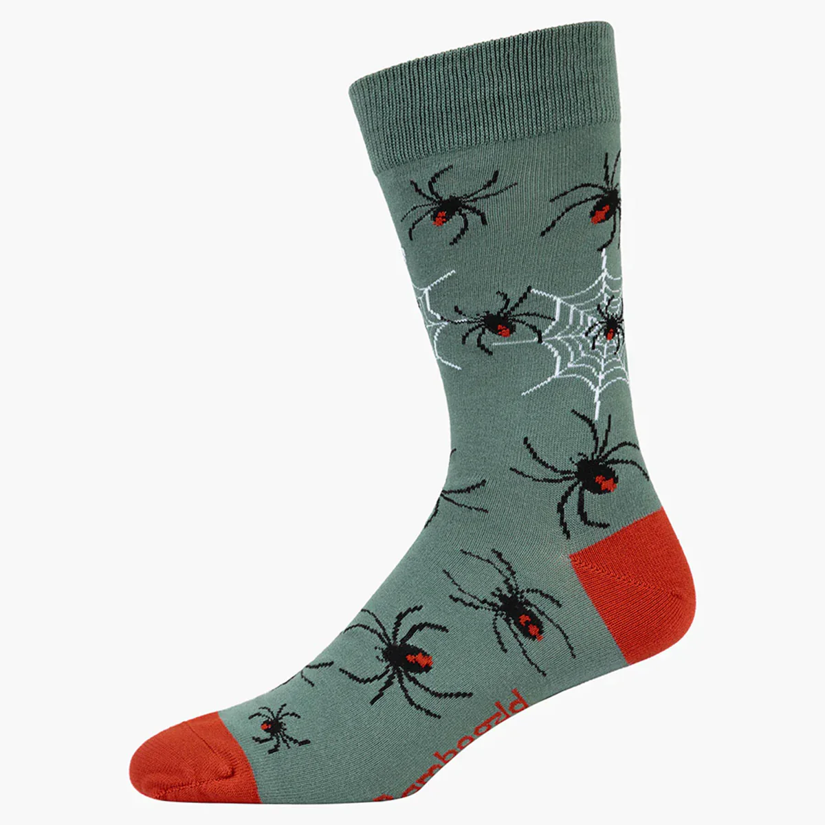 Socks Red Backs Khaki Bamboo M7-11 - Pussyfoot Socks