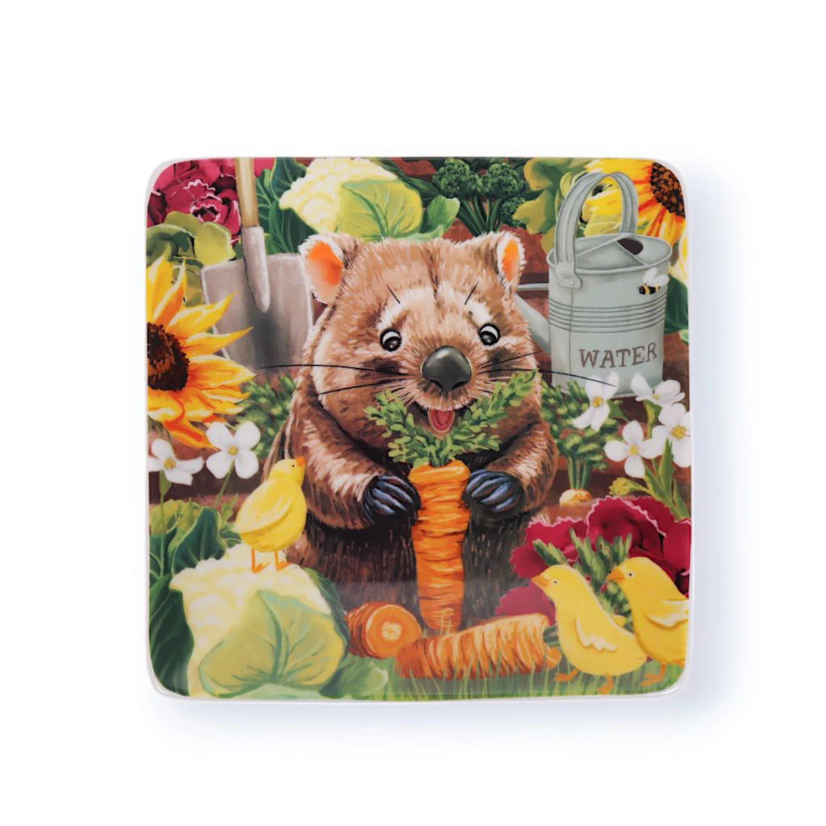 Square Trinket Tray Garden Giggles - La La Land