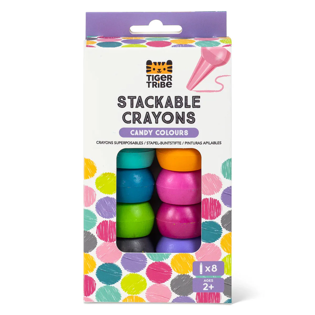 Stackable Crayons Candy Colours - Tiger Tribe