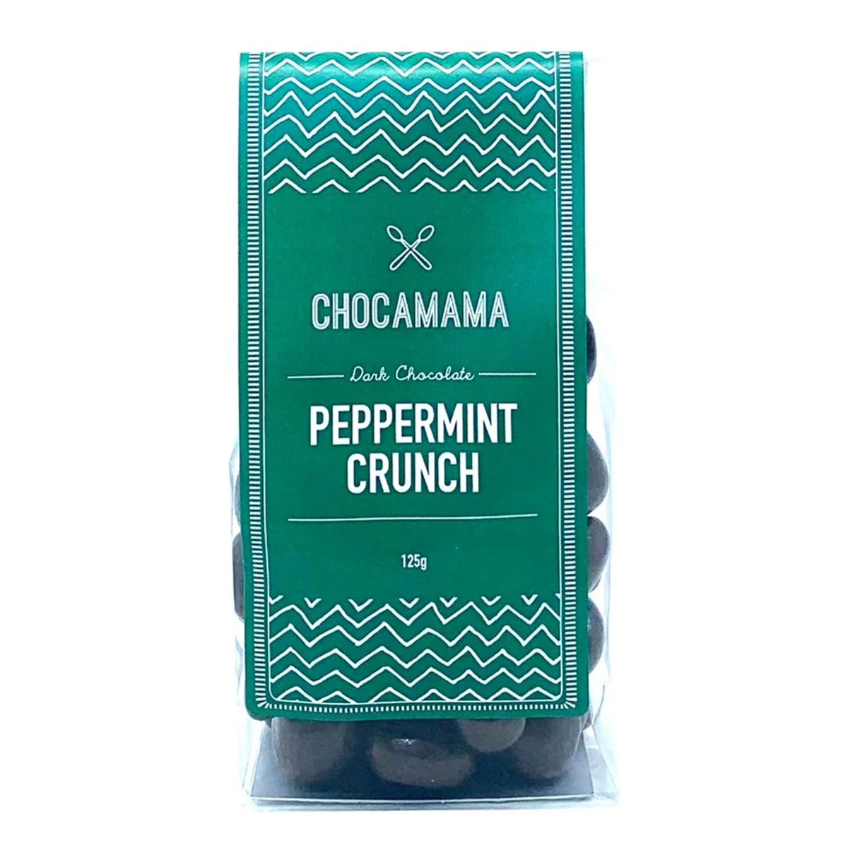 Stand Up Bag Dark Peppermint Crunch 125g - Chocamama