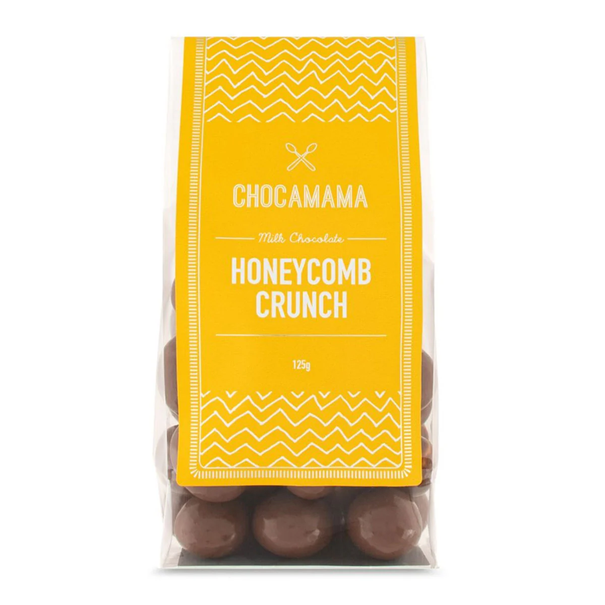 Stand Up Bag Milk Honeycomb Crunch 125g - Chocomama