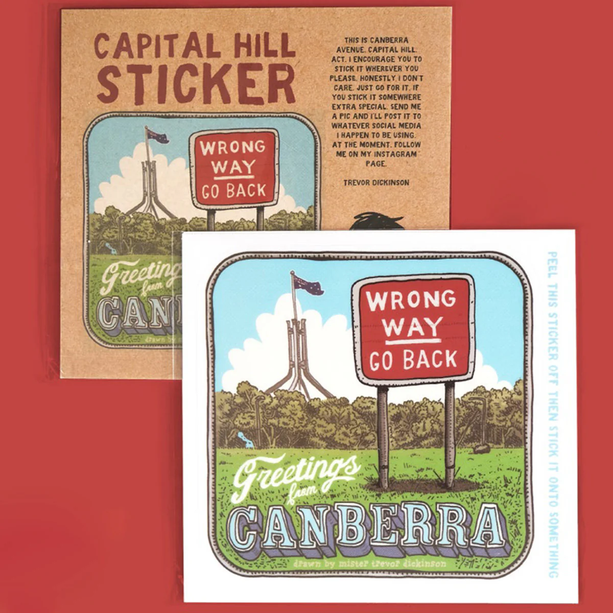 Sticker Capital Hill - Trevor Dickinson