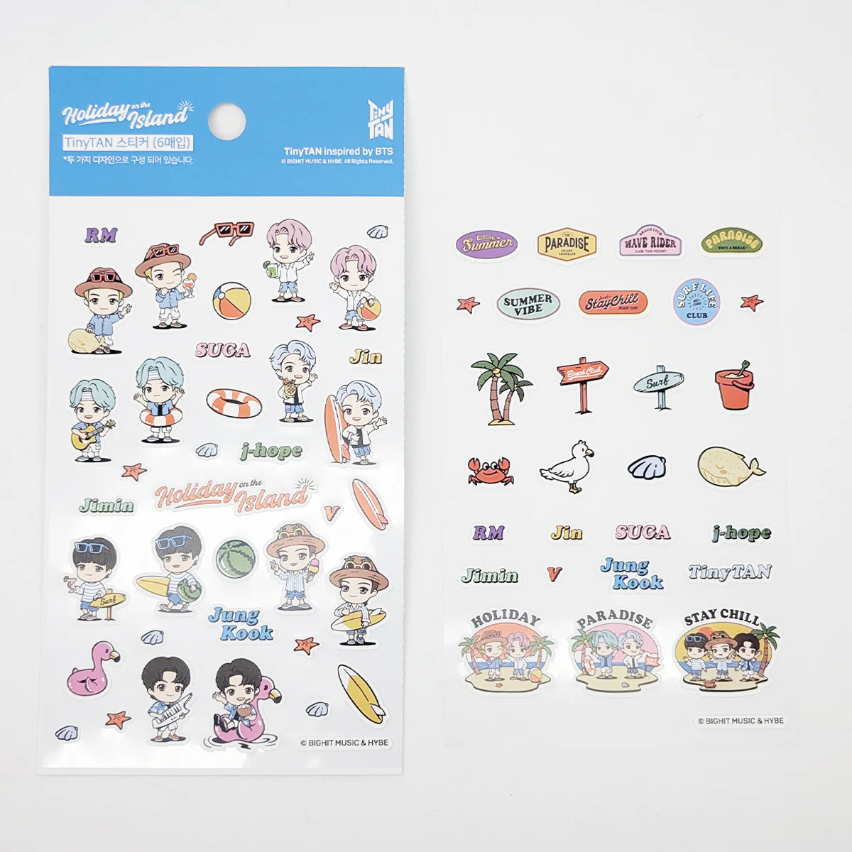 Stickers Holiday In The Island BTS - Alpha