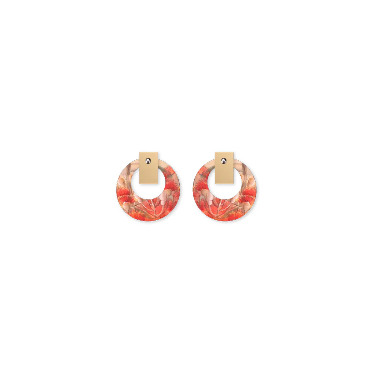Stud Earrings Blossom Layered Small Retro Ellis Rowan - Moe Moe Design