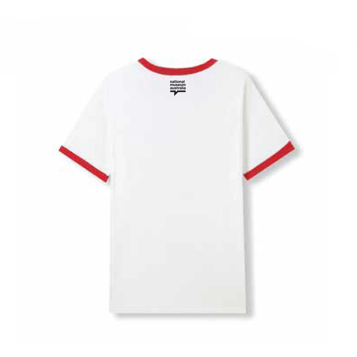 T-shirt Adult White/Red Mr Squiggle Yellow Circle - Image 2