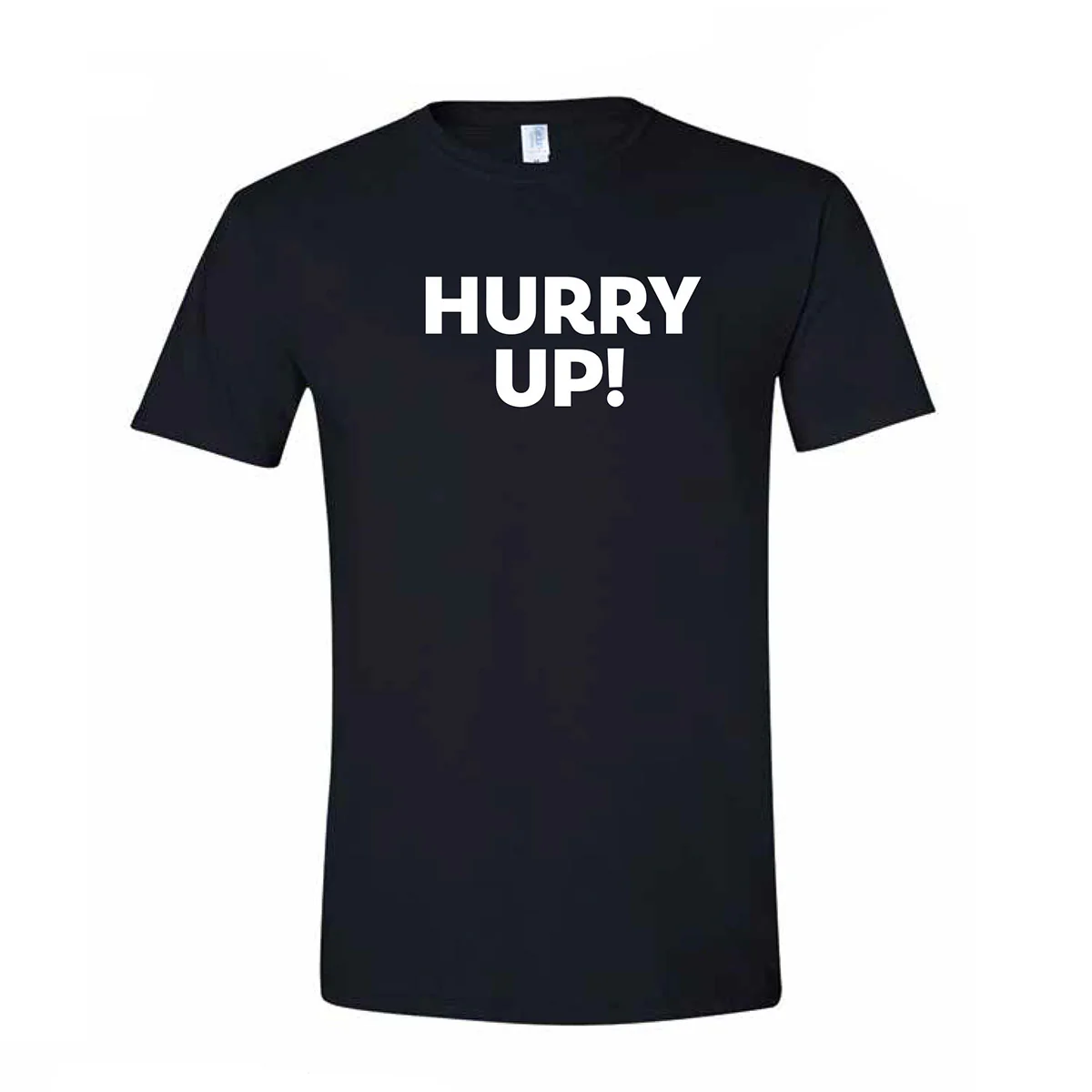 T-shirt Hurry Up Blackboard Black