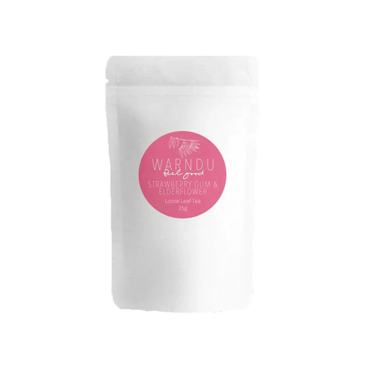 Tea Loose Strawberry Gum Elderflower 25g - Warndu